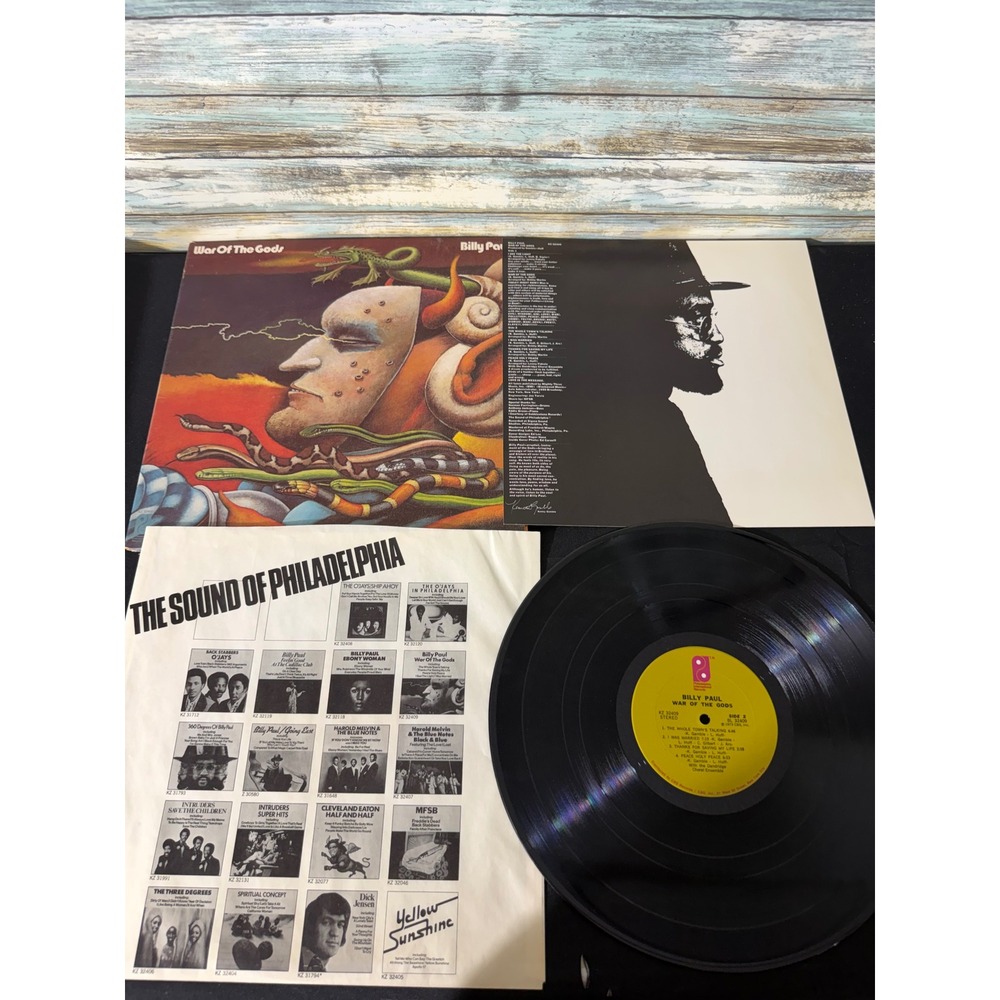 Billy Paul War Of The Gods 12" Vinyl LP Black EUC 1973 Philly Soul KZ 32409